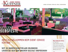 Tablet Screenshot of kueffner-events.de